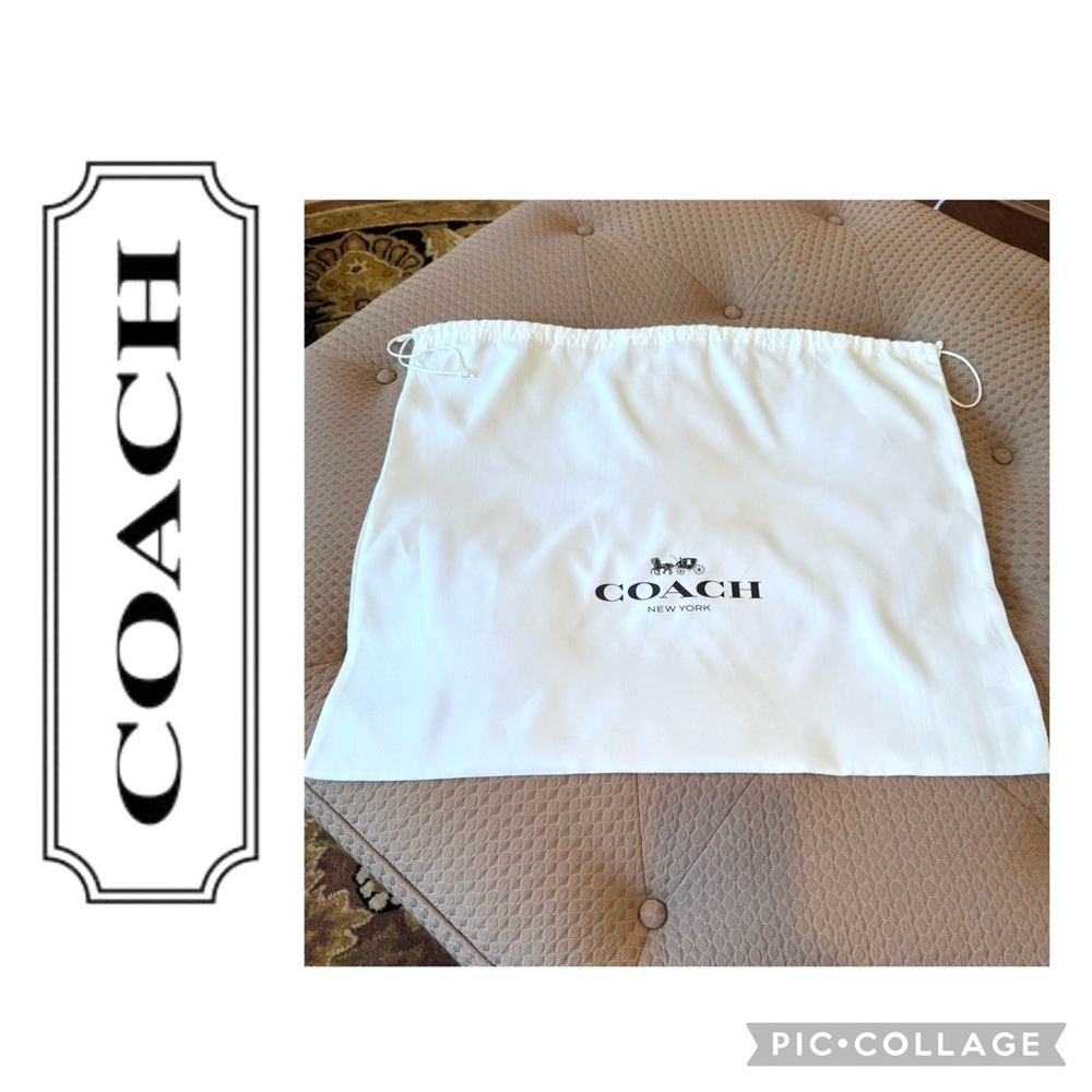 🦋Coach Large White Satin Dust Bag 23x19🦋